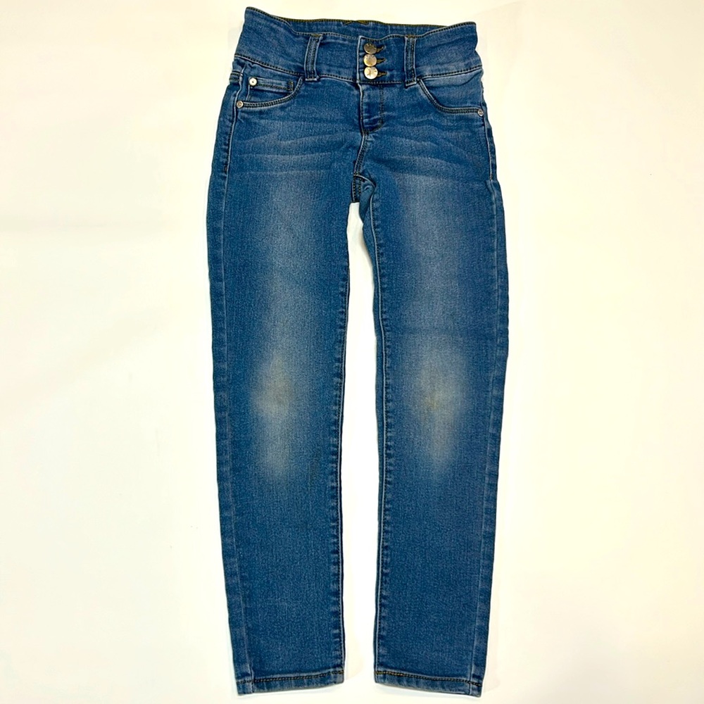 DKNY Kids Jeans Size 10 Skinny Stretchy Denim School Girls Thick Pockets High